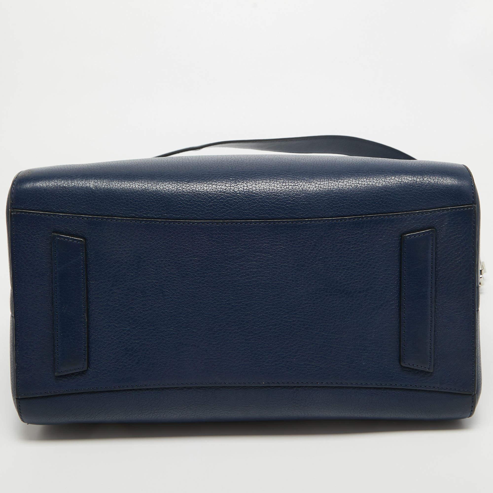 Givenchy Navy Blue Leather Medium Antigona Satchel 9