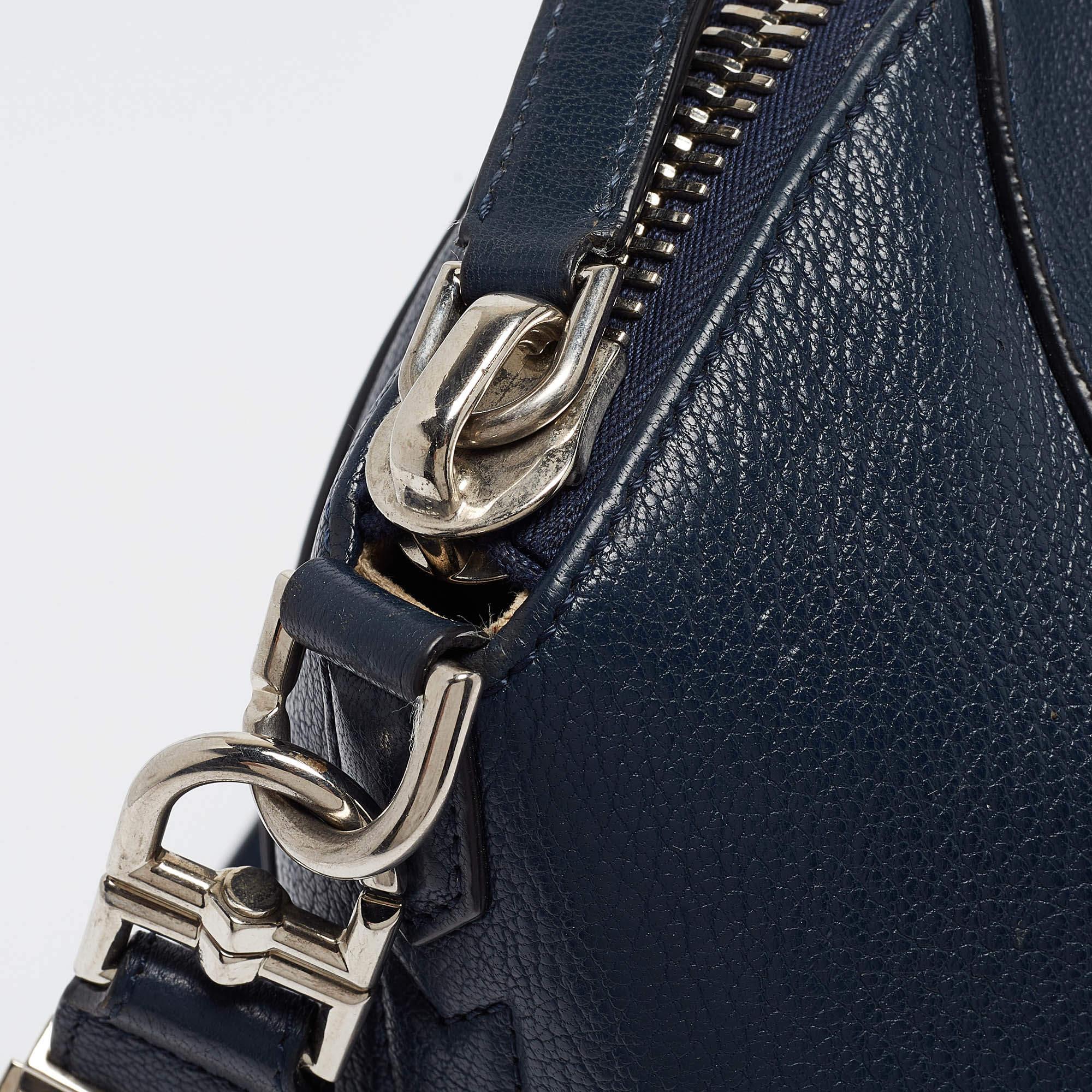 Givenchy Navy Blue Leather Medium Antigona Satchel 1