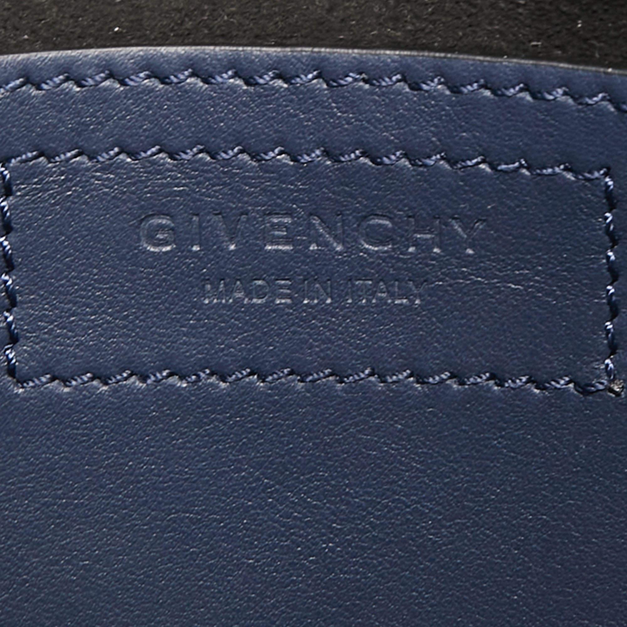 Givenchy Navy Blue Leather Mini Infinity Saddle Bag 5