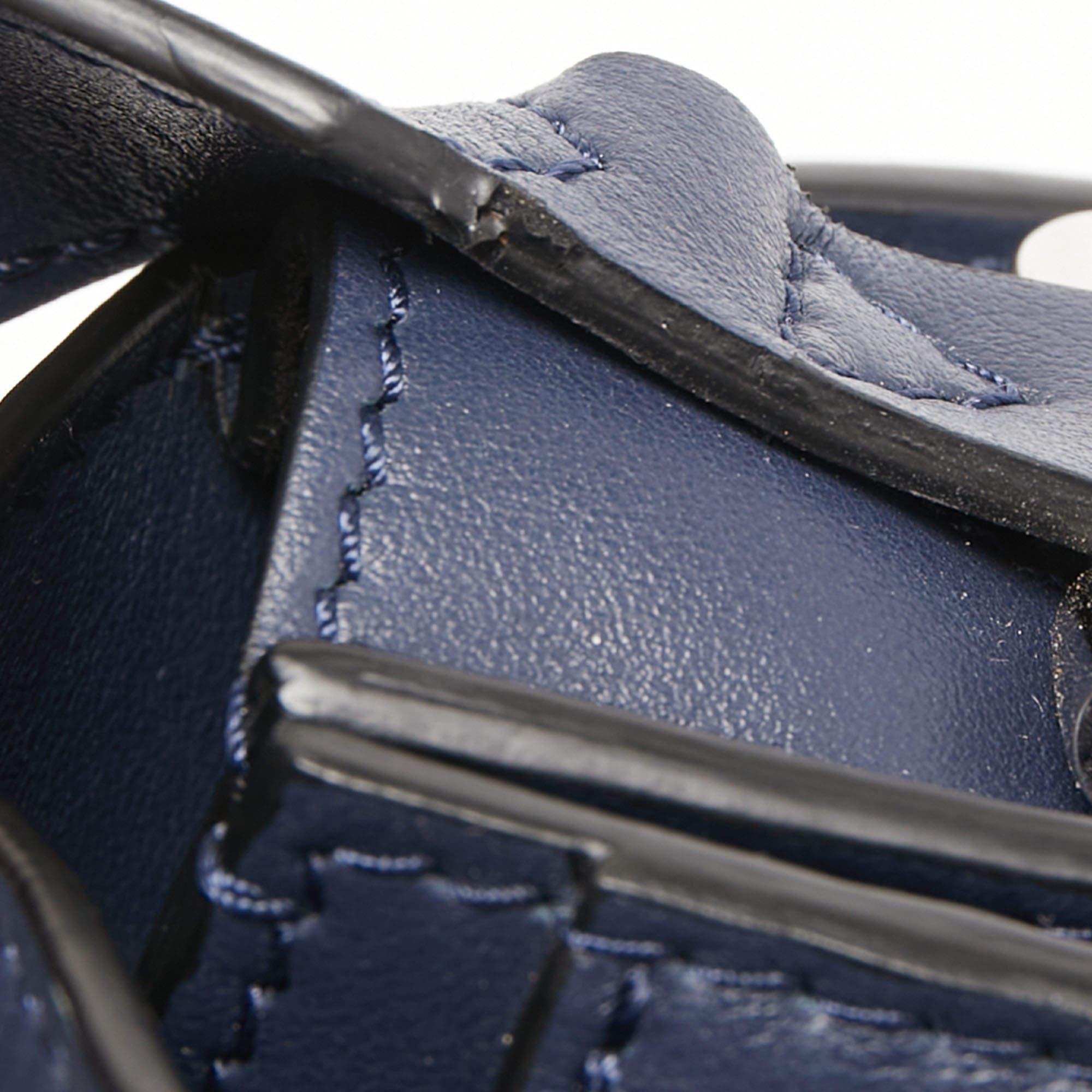 Givenchy Navy Blue Leather Mini Infinity Saddle Bag 7
