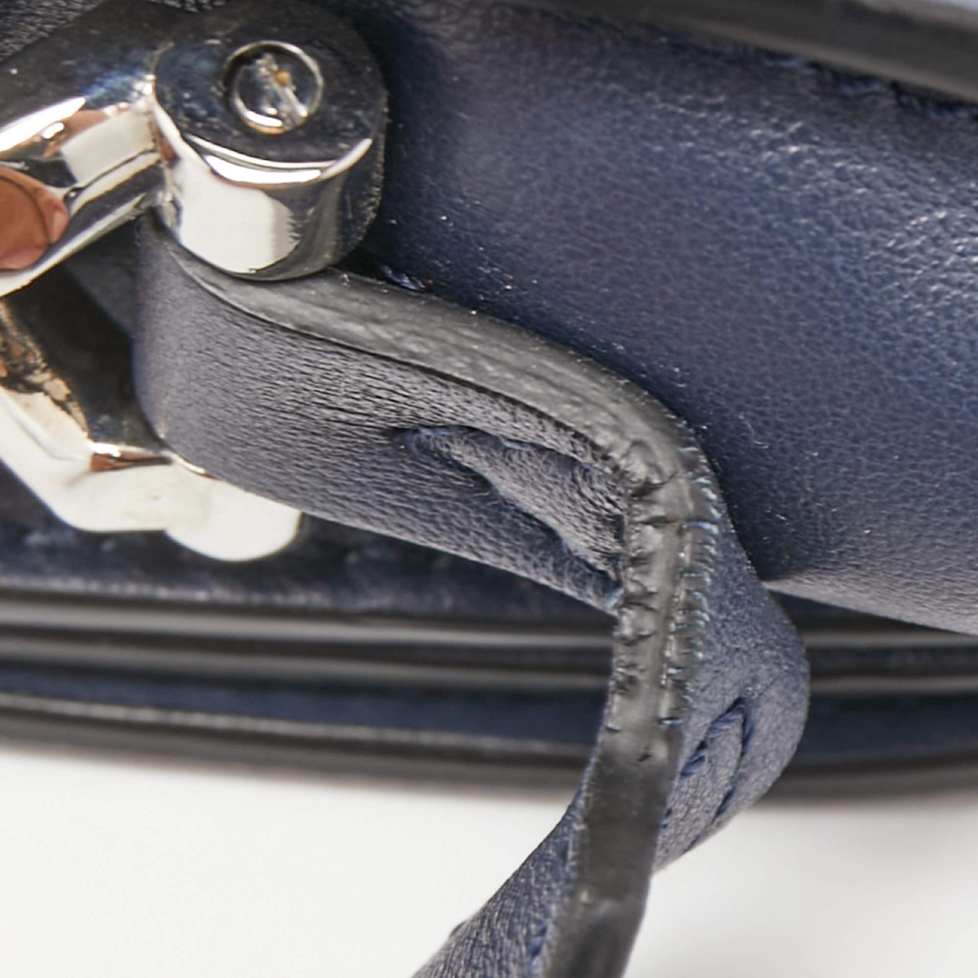Givenchy Navy Blue Leather Mini Infinity Saddle Bag 8