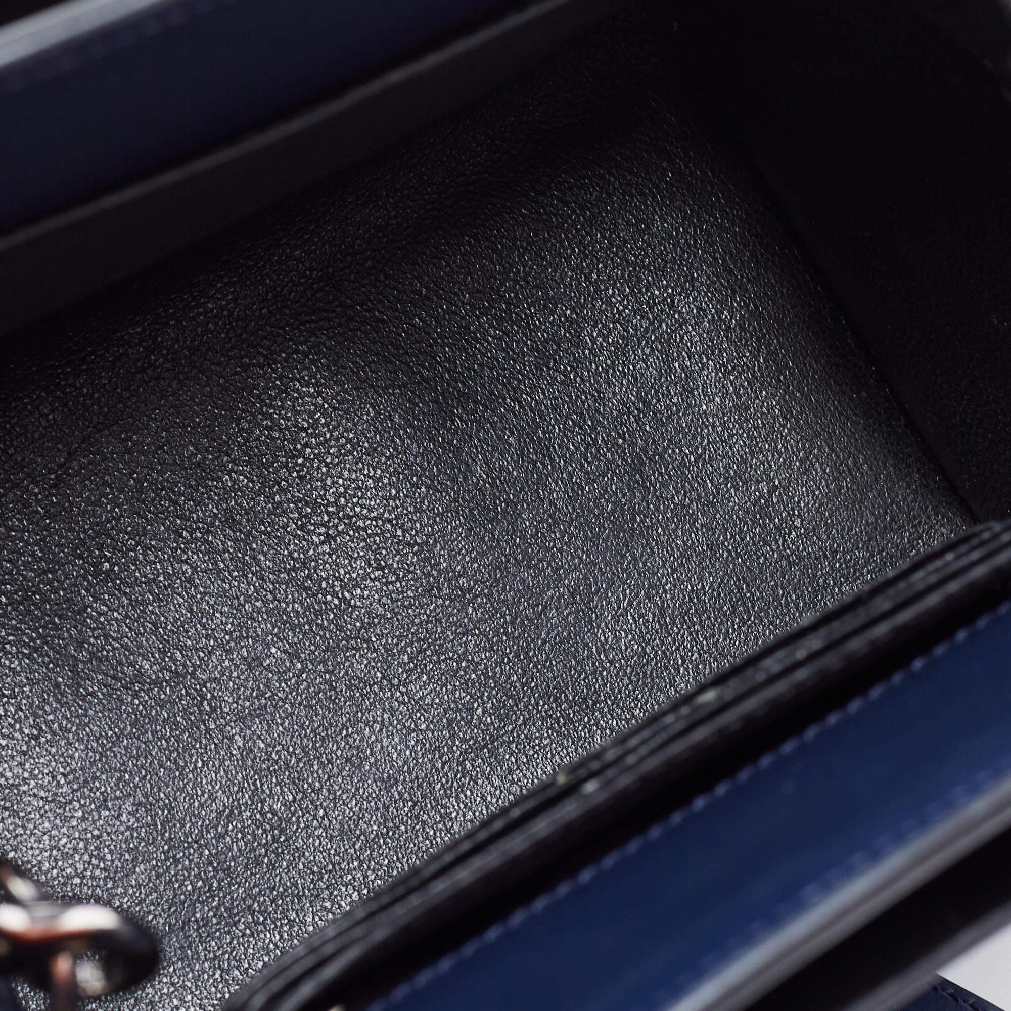 Givenchy Navy Blue Leather Nano Horizon Satchel 4