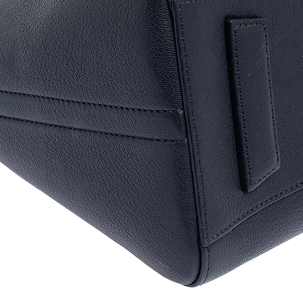 Women's Givenchy Navy Blue Leather Small Antigona Satchel