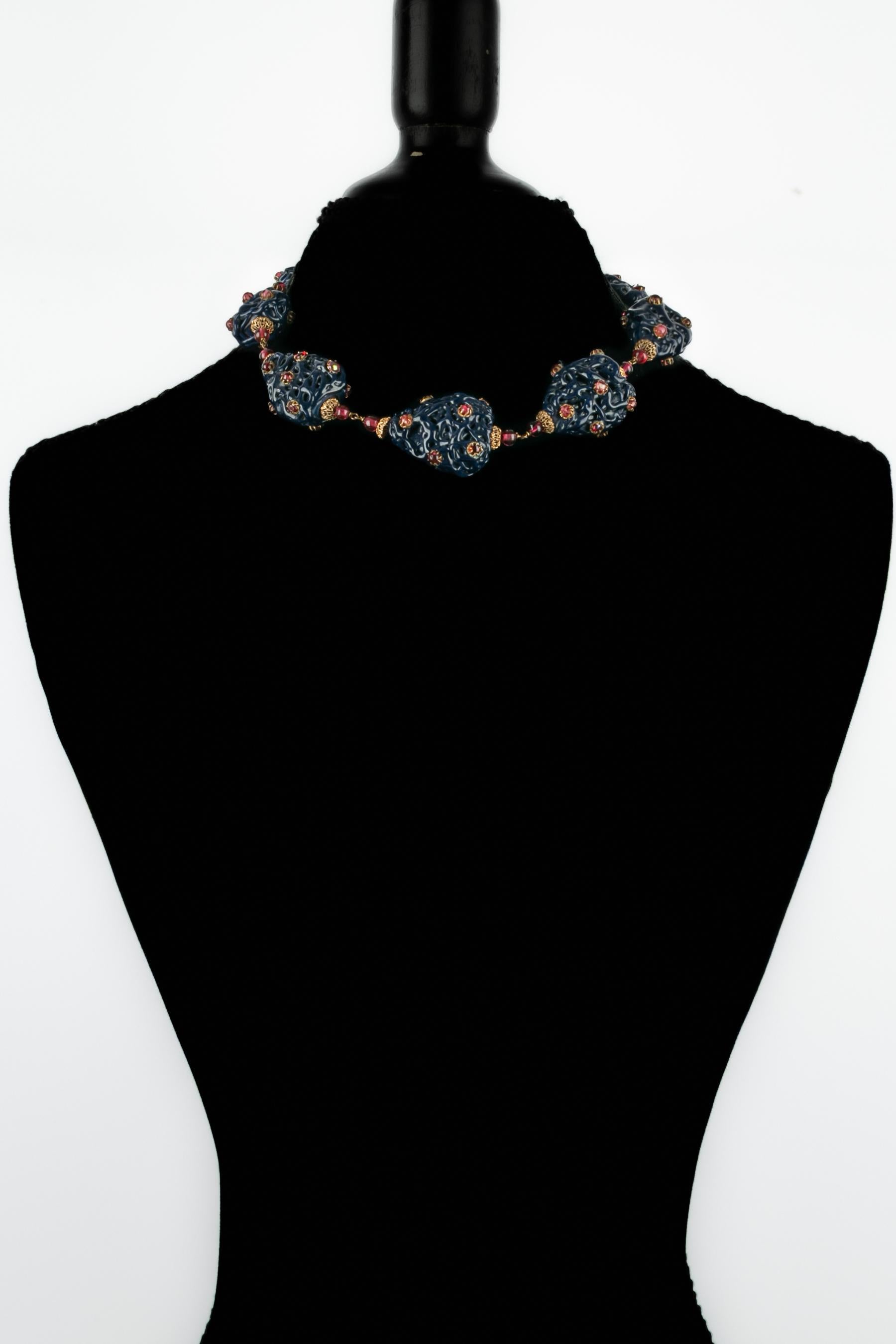 Givenchy necklace by the house Gripoix 1960 in vendita 6