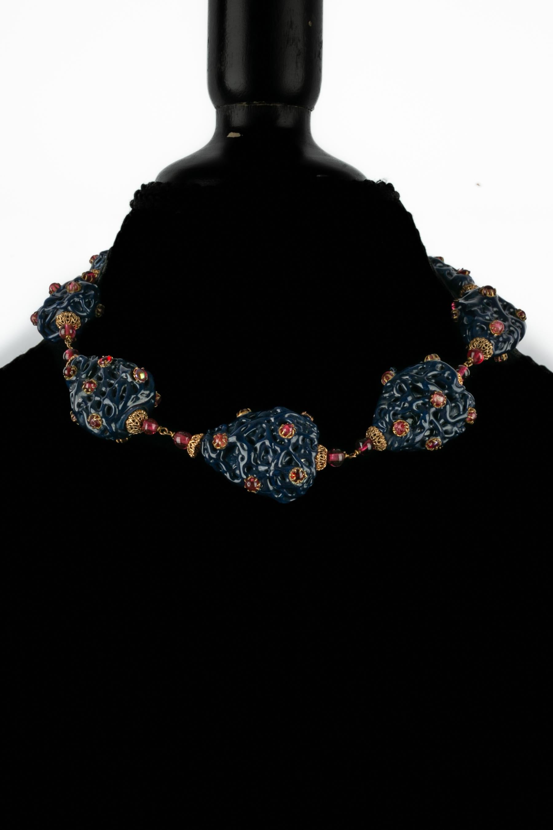 Givenchy necklace by the house Gripoix 1960 in vendita 7
