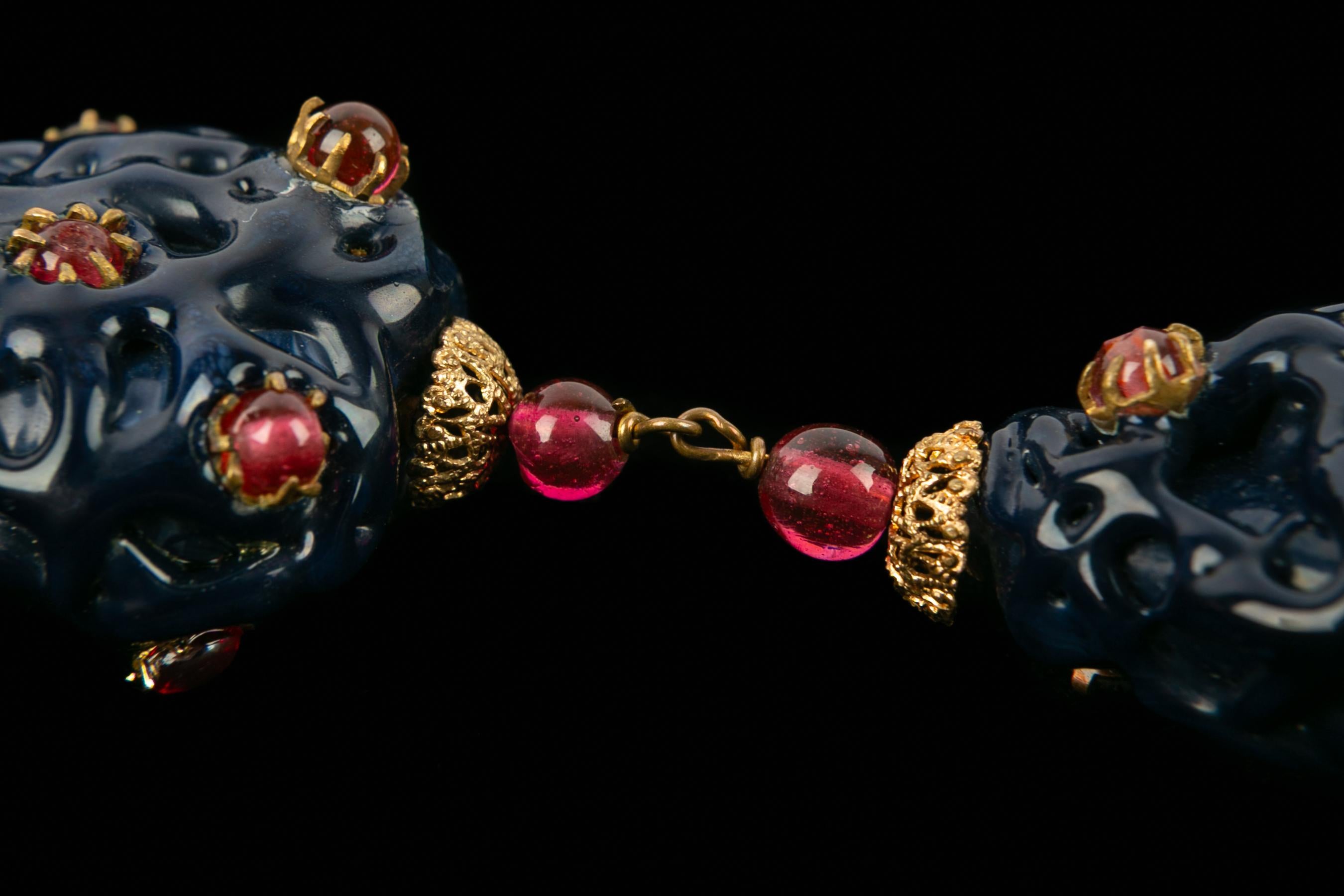 Givenchy necklace by the house Gripoix 1960 in vendita 2