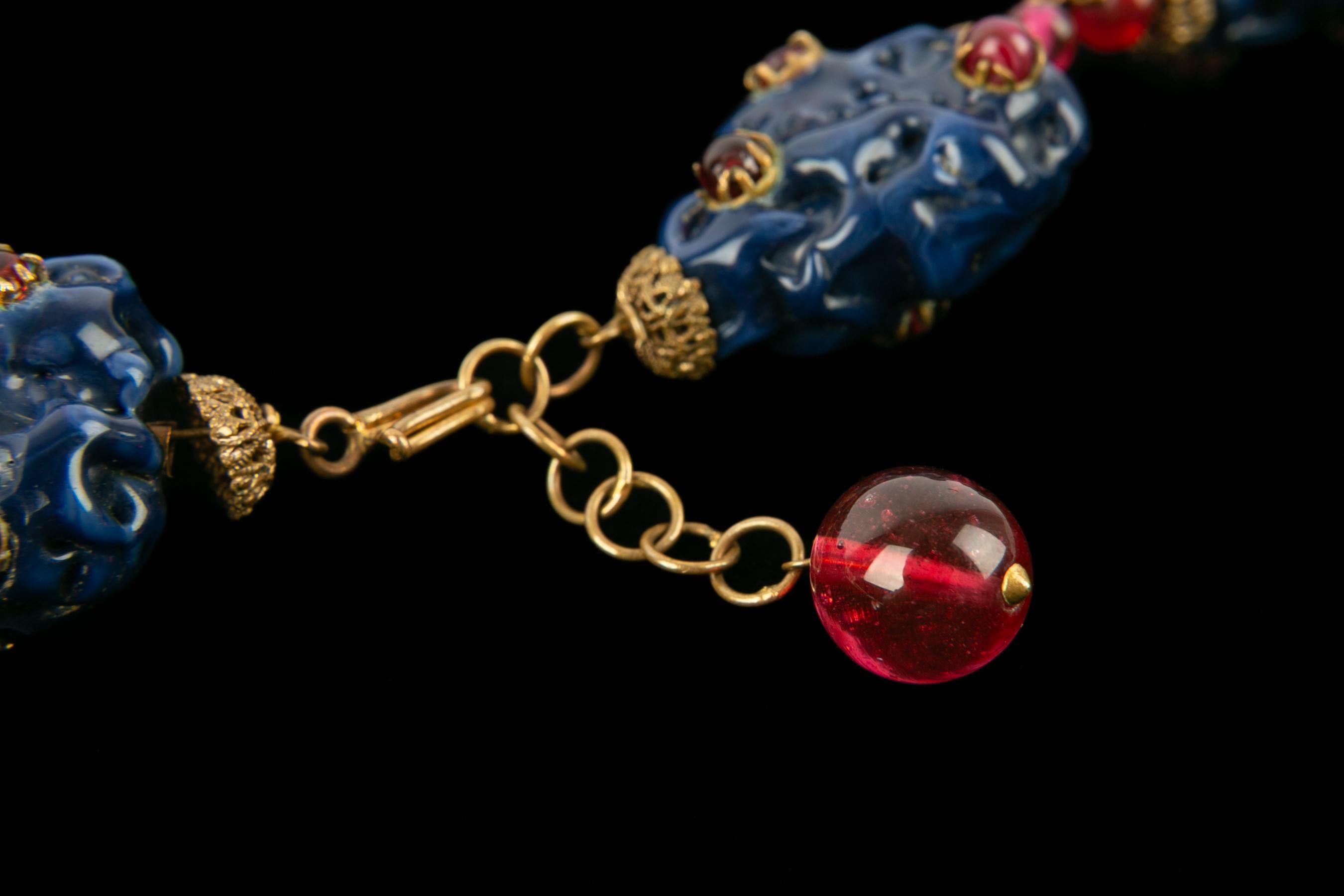 Givenchy necklace by the house Gripoix 1960 in vendita 3