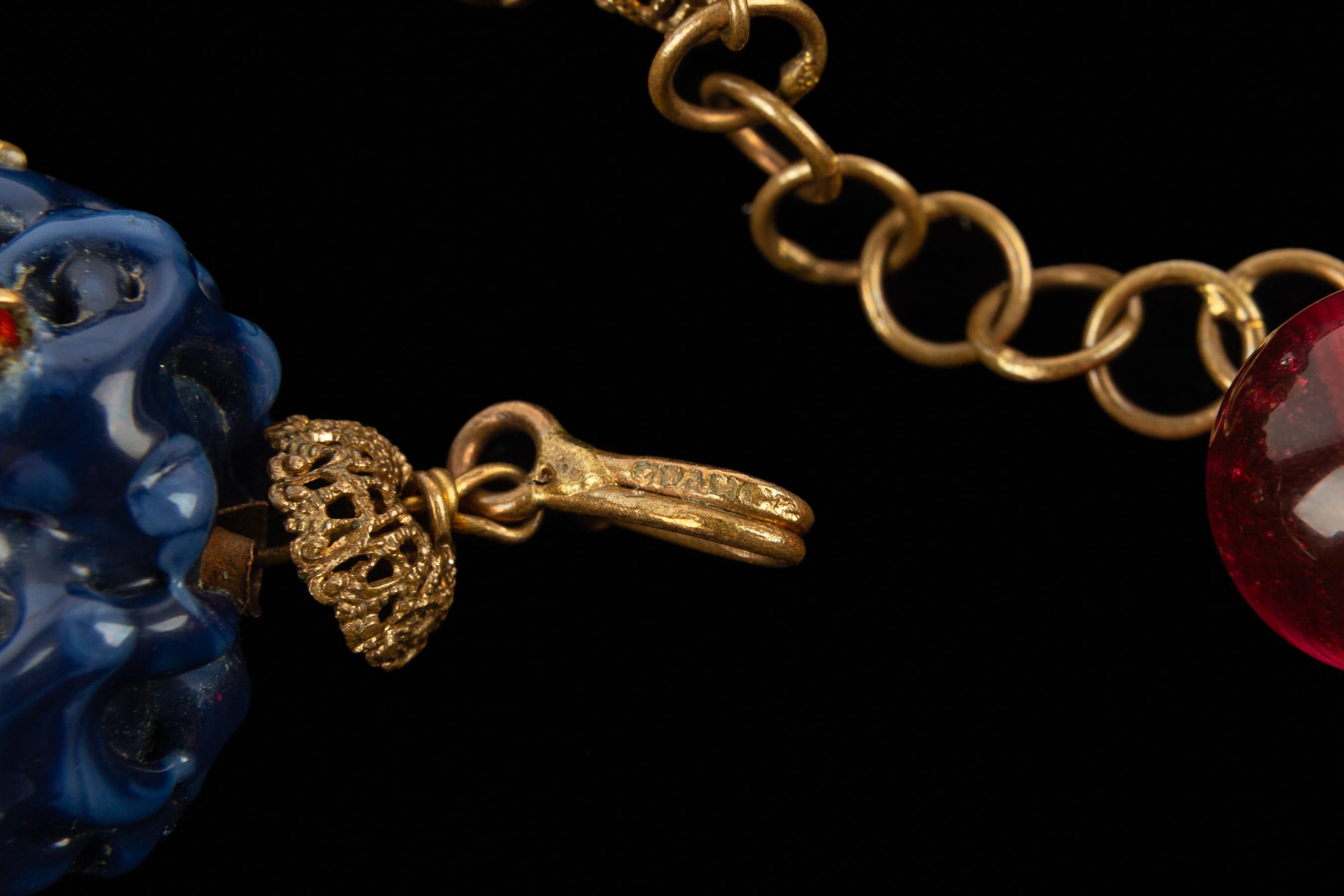 Givenchy necklace by the house Gripoix 1960 in vendita 5