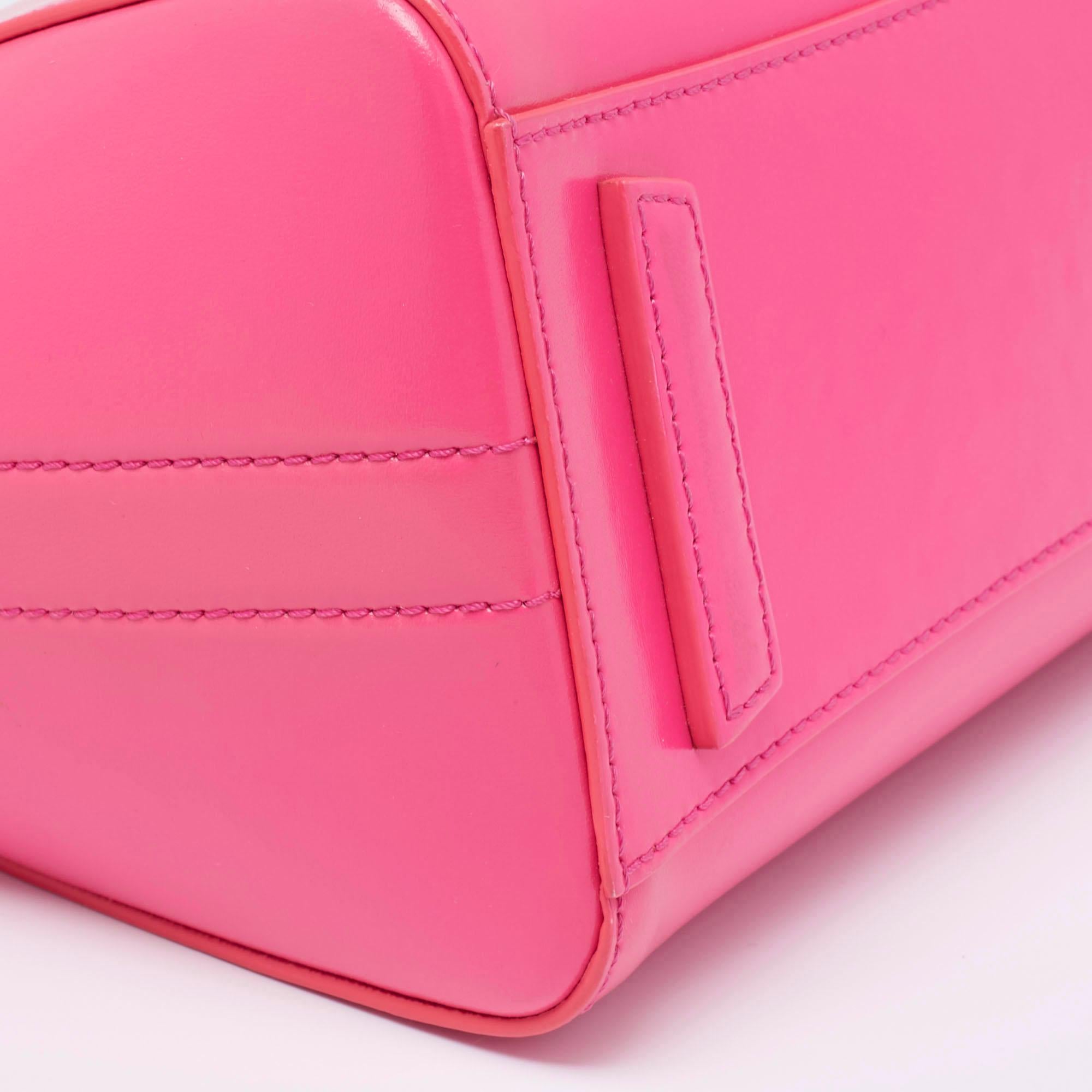 Givenchy Neon Pink Leather Mini Antigona Satchel 1