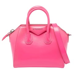 Givenchy Neon Pink Leather Mini Antigona Satchel