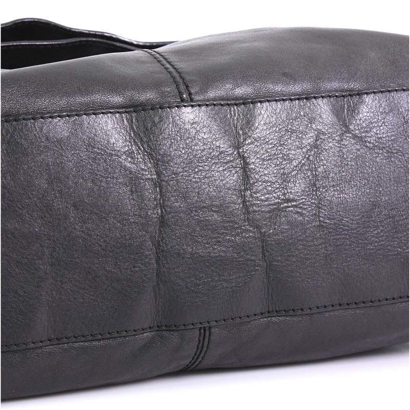 Black Givenchy Nightingale Convertible Hobo Leather Large