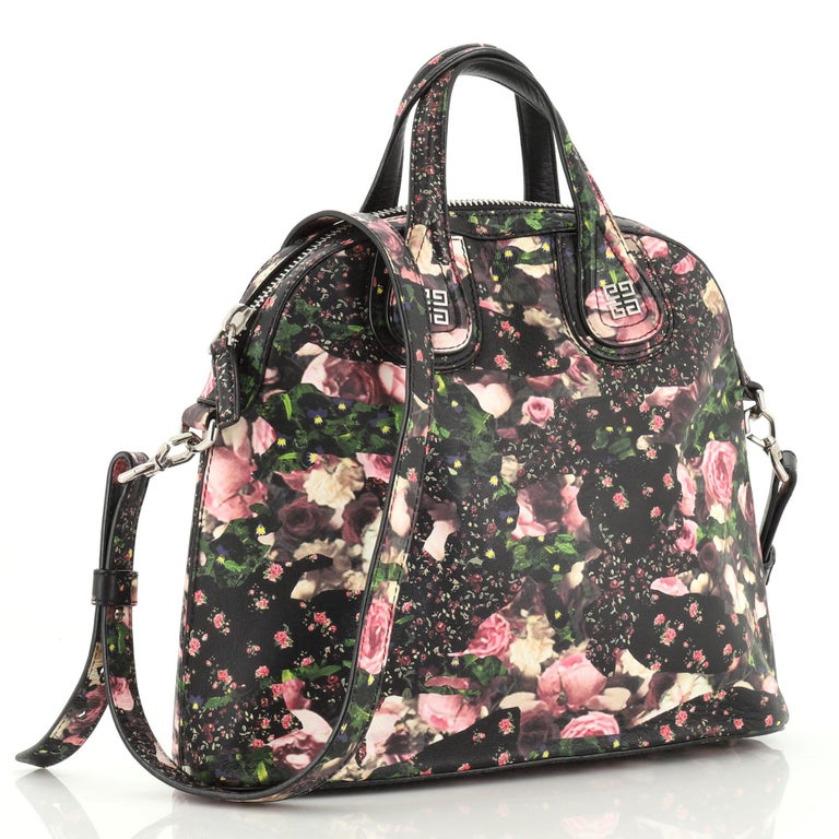 Givenchy Nightingale Dome Satchel Printed Leather Medium at 1stDibs