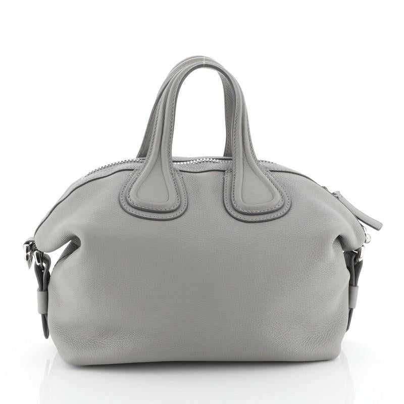 Givenchy Nightingale Satchel Glazed Leather Medium In Good Condition In NY, NY