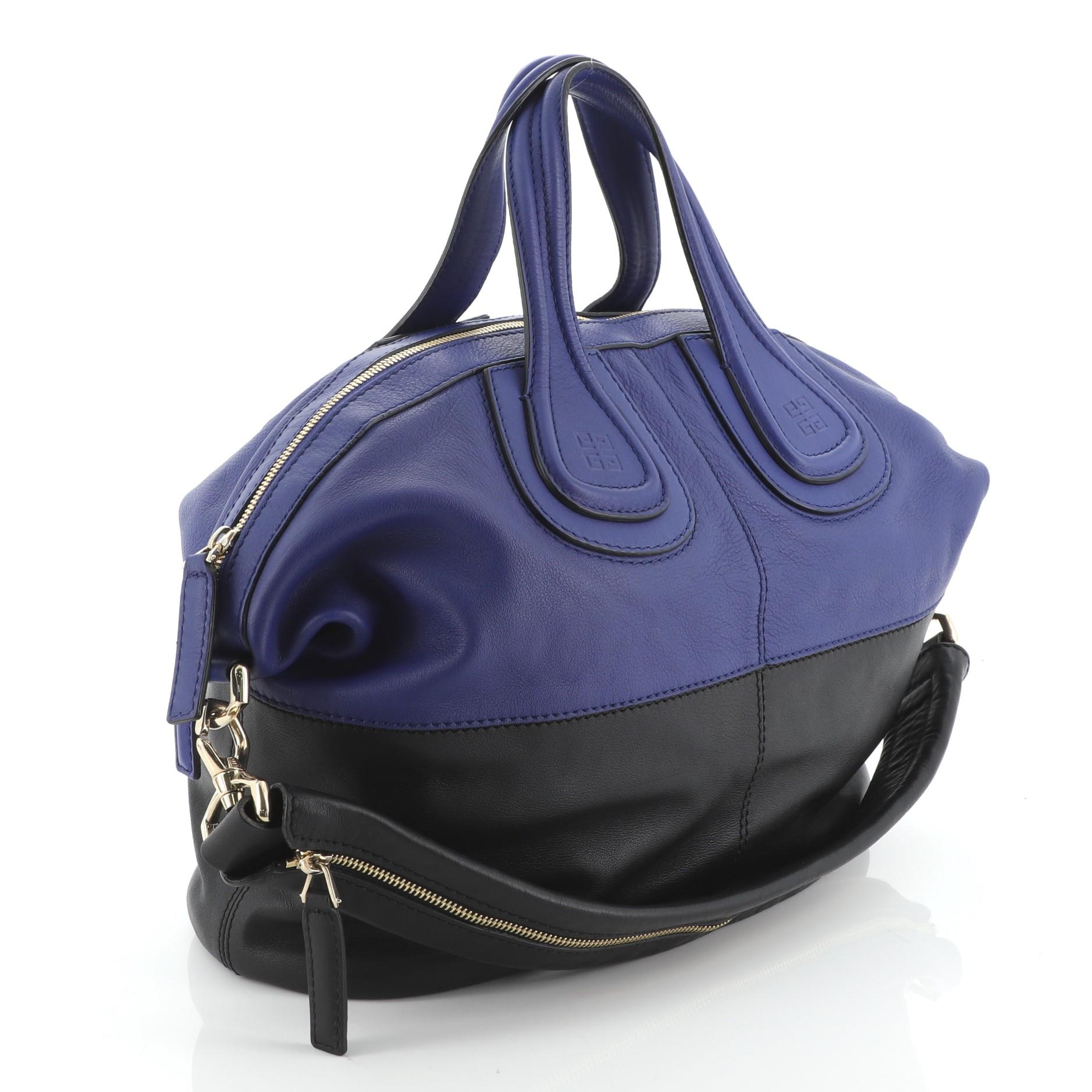 Purple Givenchy Nightingale Satchel Leather Large