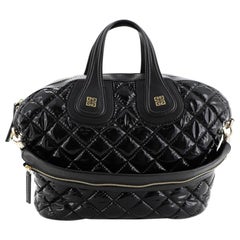 Givenchy Nightingale Satchel Quilted Patent Medium