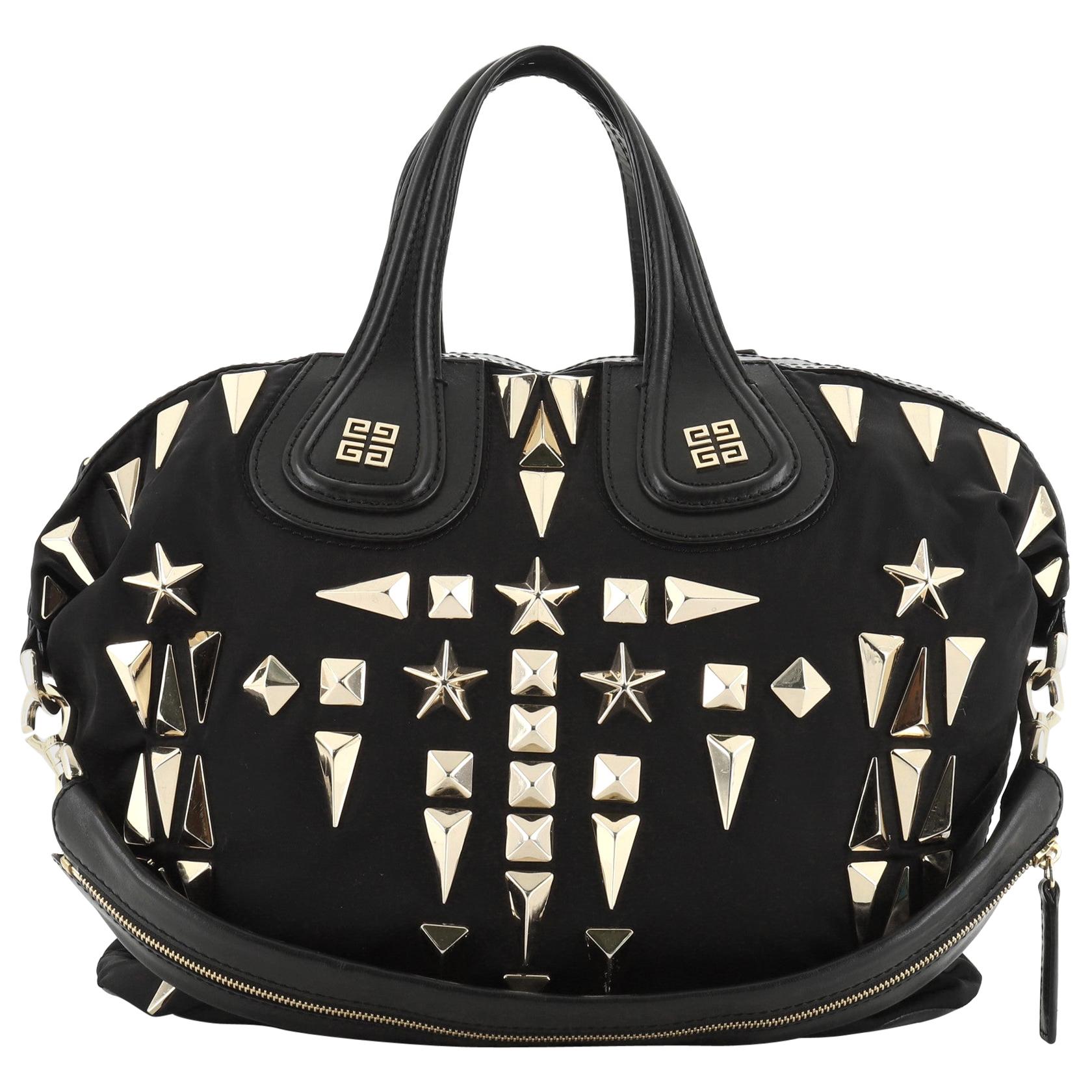 Givenchy Nightingale Satchel Studded Nylon Medium
