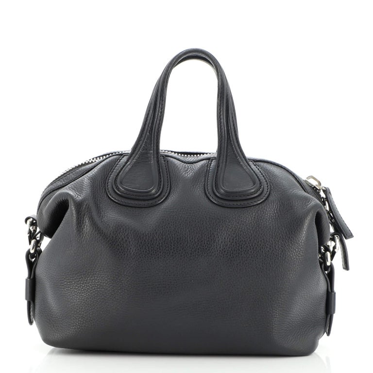 Black Givenchy Nightingale Satchel Waxed Leather Small For Sale