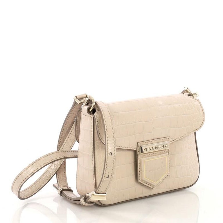 Givenchy Nobile Crossbody Bag Crocodile Embossed Leather Mini at 1stDibs