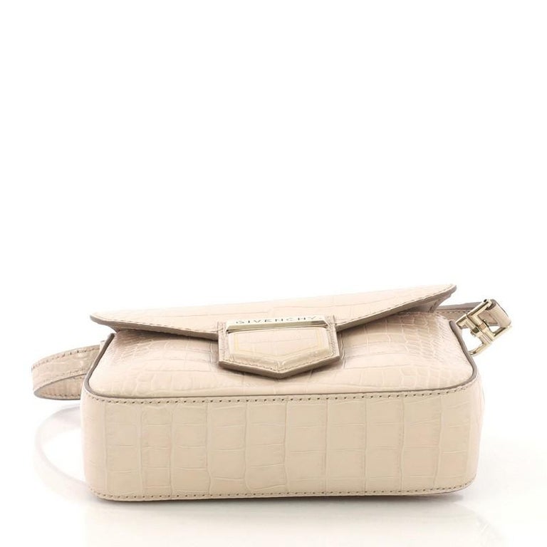 Givenchy Nobile Crossbody Bag Crocodile Embossed Leather Mini at 1stDibs