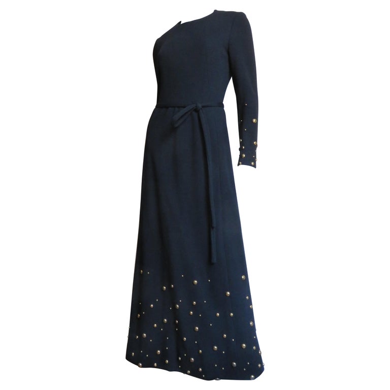 chinese dress ladies Givenchy Lace Feather Pearl Embellished Maxi Dress Blush main image 1