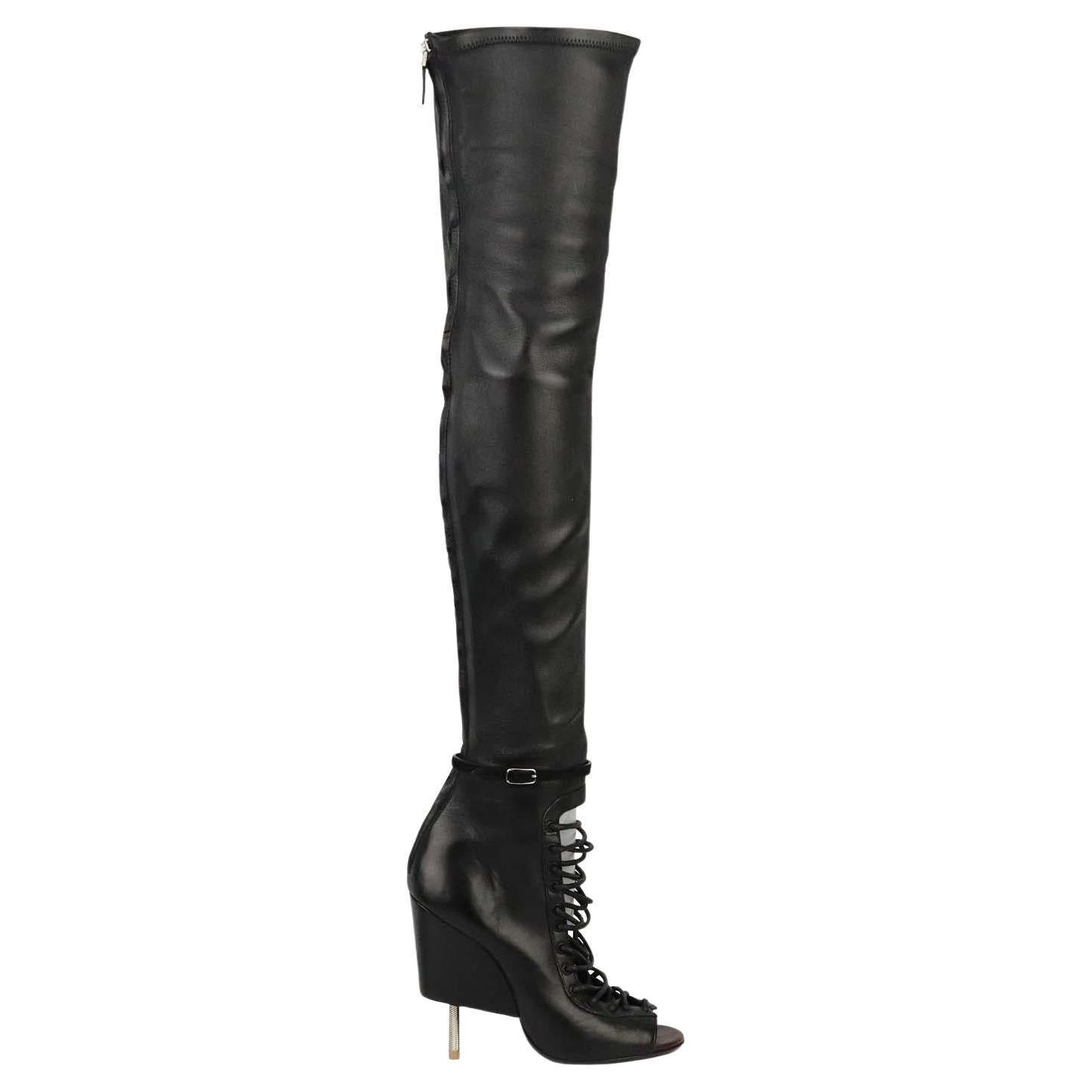 Givenchy Nunka Leather Over The Knee Boots EU 39 UK 6 US 9 at 1stDibs |  givenchy inspired boots, givenchy snake skin boots, givenchy snake-print  wedge platform booties