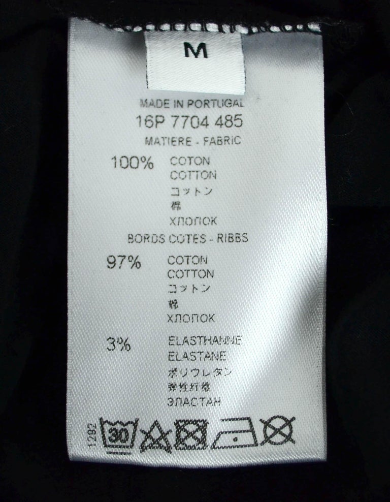 Givenchy NWT Black/White Distressed Logo Oversized T-Shirt sz Medium For Sale 1