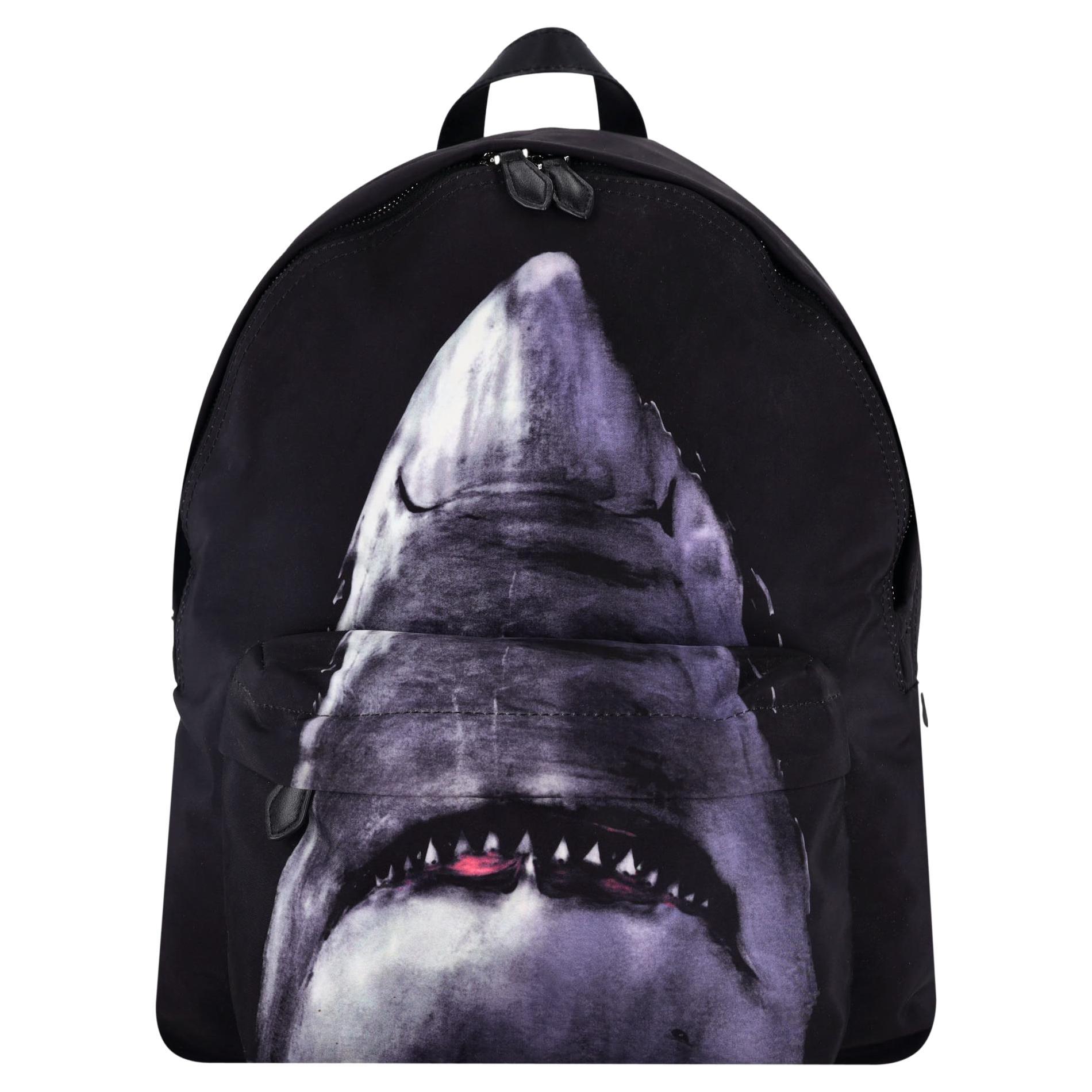 Givenchy Nylon Shark Print Backpack For Sale