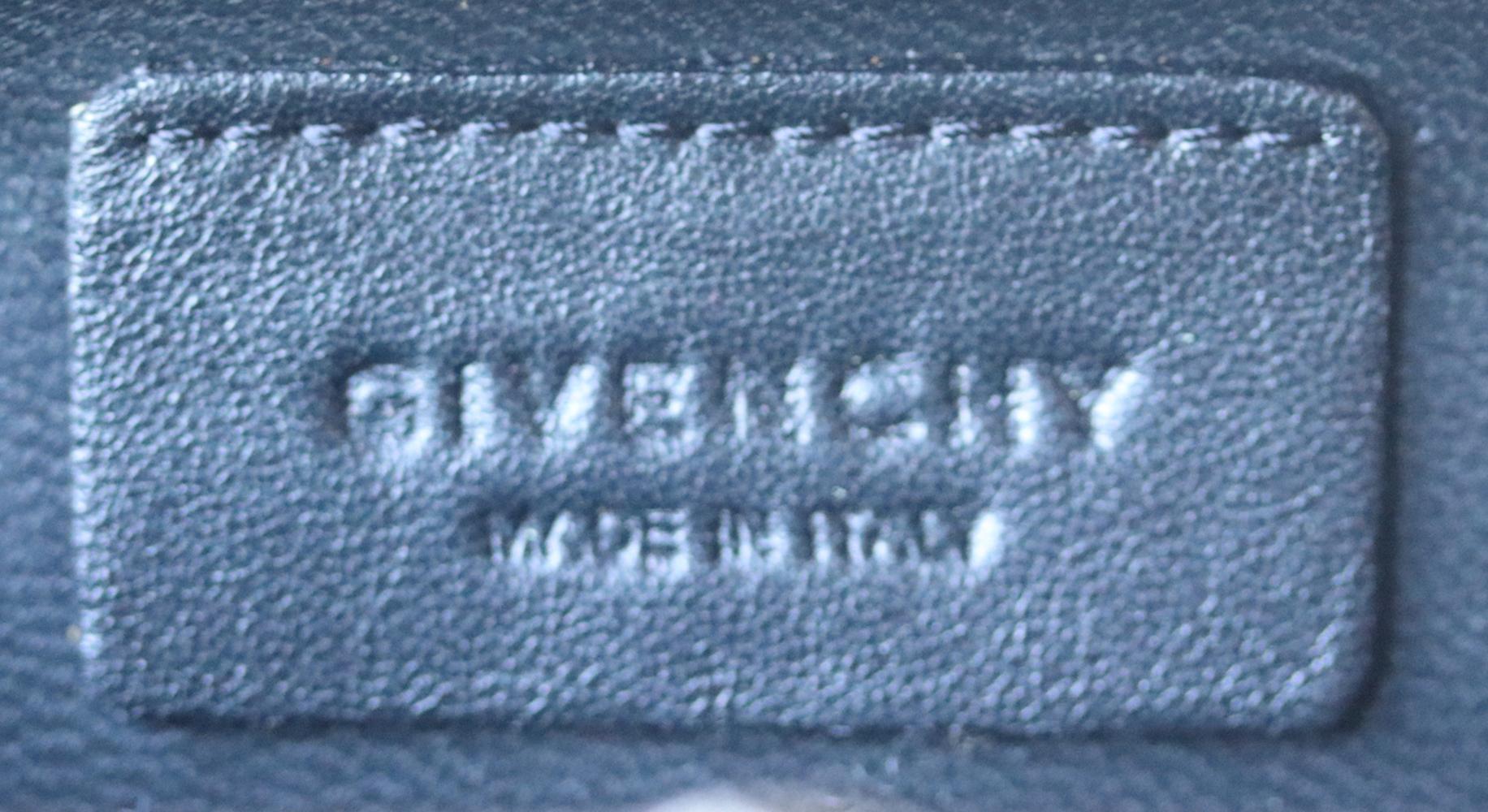 Givenchy Obsedia Croc Effect Leather Box Clutch 5