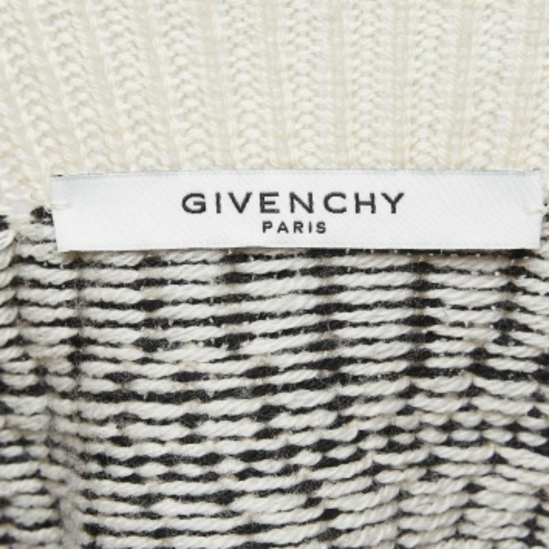 Givenchy Off-White Jersey de punto de lana con cuello de tortuga M Beige en venta