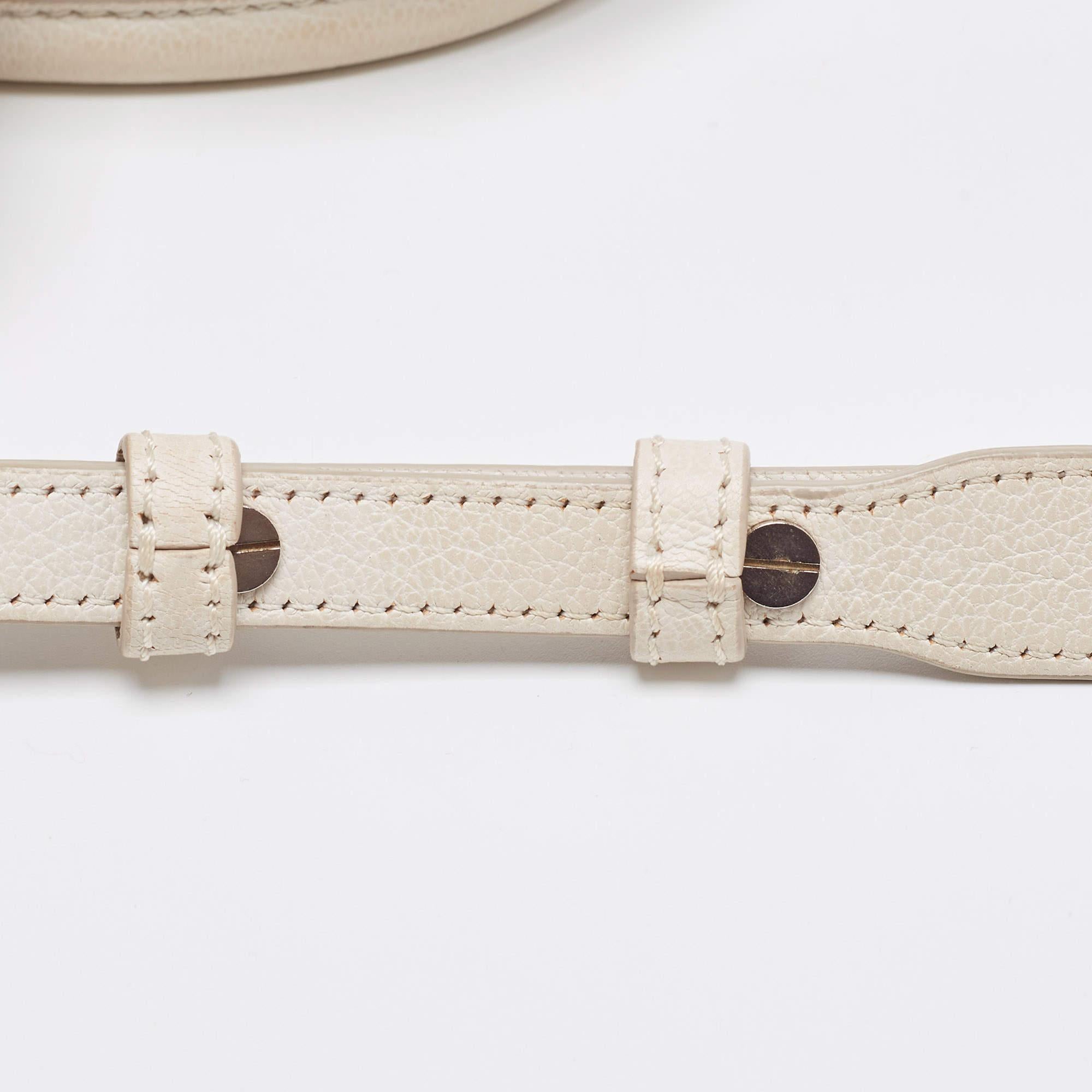 Givenchy Off White Leather Mini Antigona Satchel For Sale 8