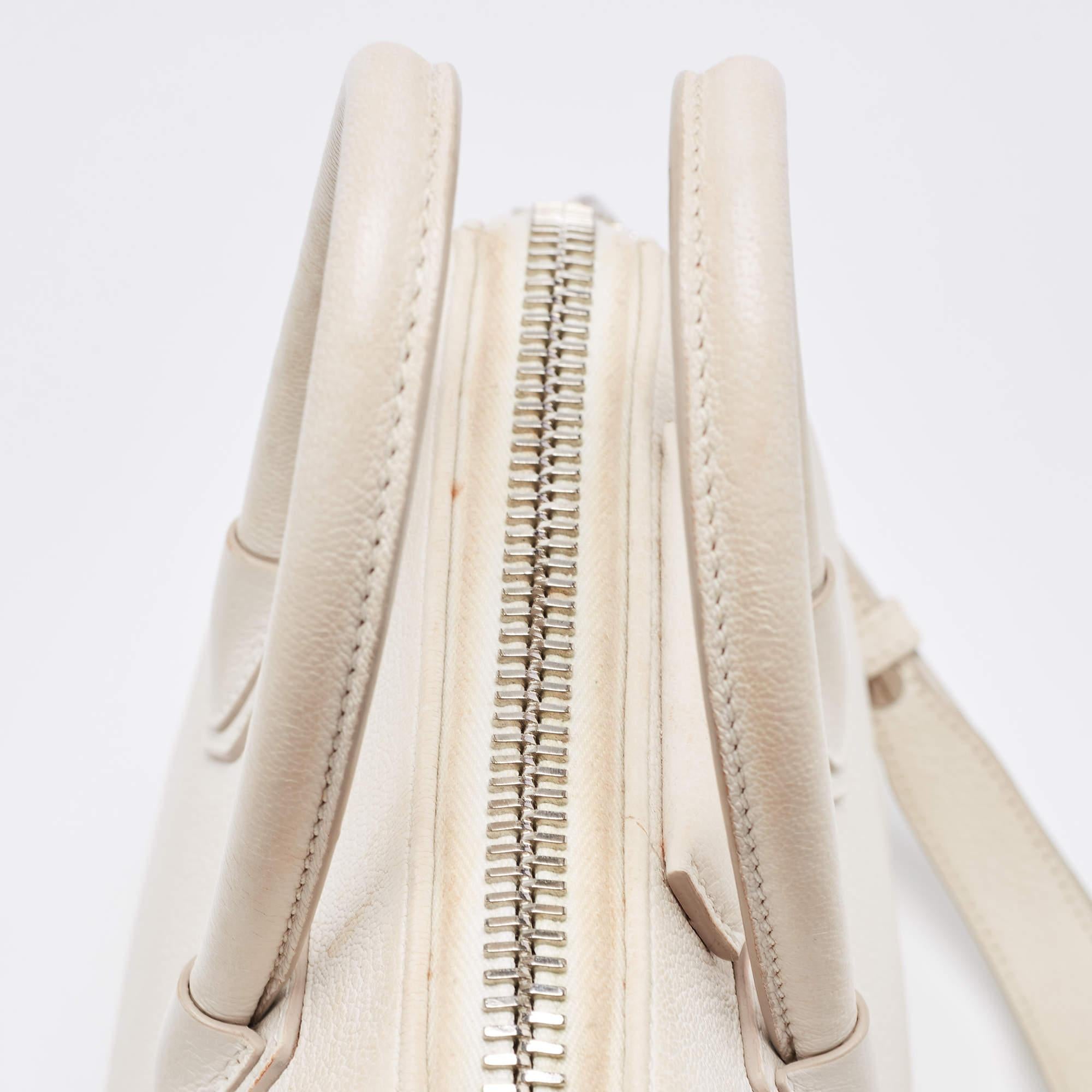 Givenchy Off White Leather Mini Antigona Satchel For Sale 12