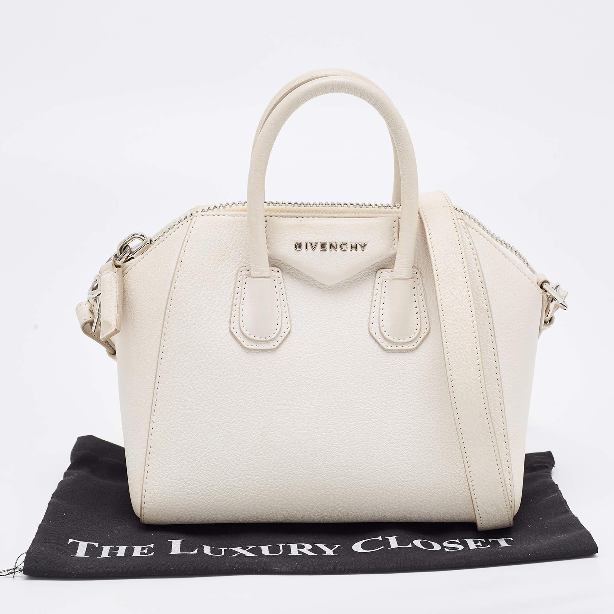Givenchy Off-White - Mini sacoche Antigona en cuir 12