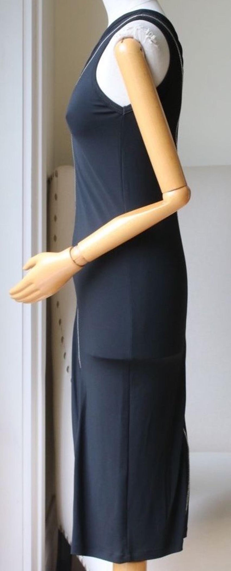 Black Givenchy One-Shoulder Zip-Detailed Stretch-Jersey Dress For Sale