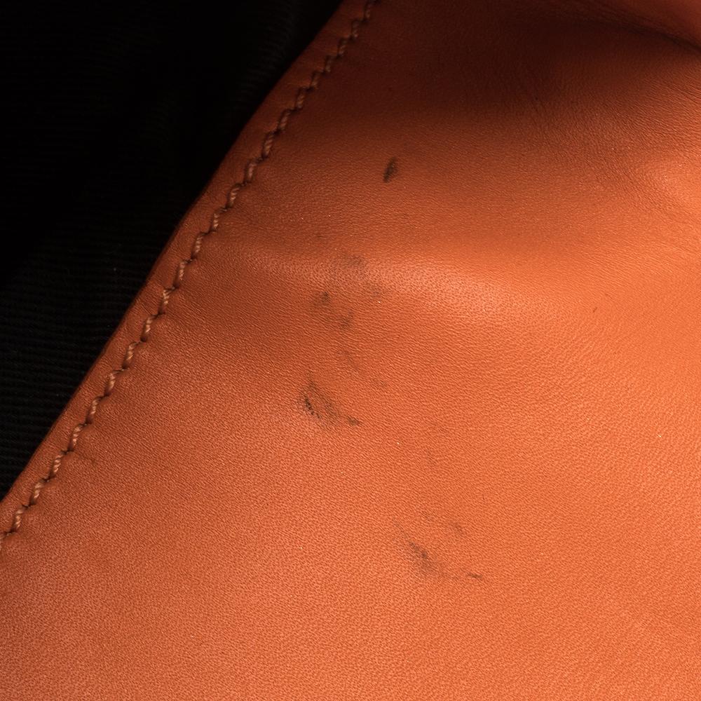 Givenchy Orange Croc Embossed Leather Antigona Envelope Clutch 3