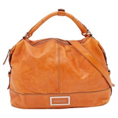 Givenchy Orange Leather Satchel