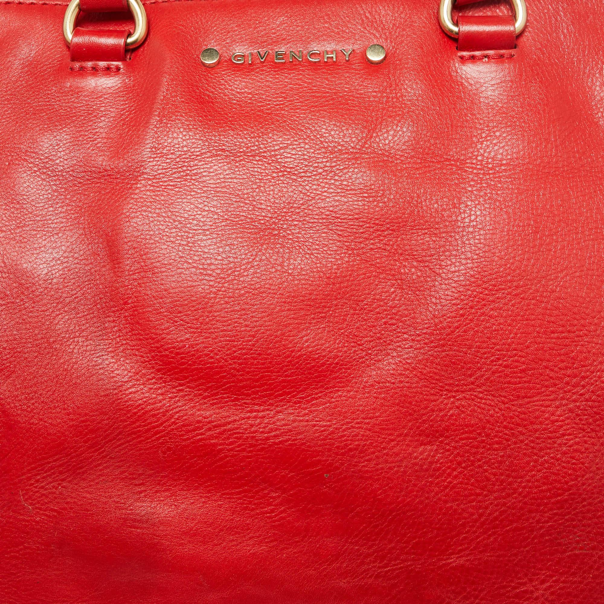 Women's Givenchy Orange Leather Zip Tote
