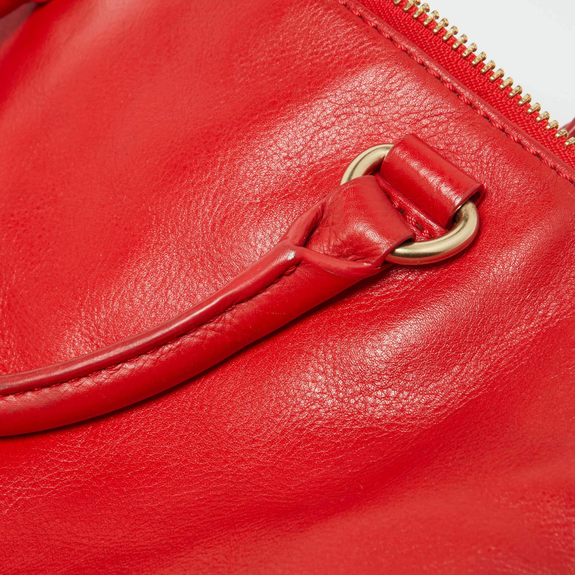 Givenchy Orange Leather Zip Tote 1