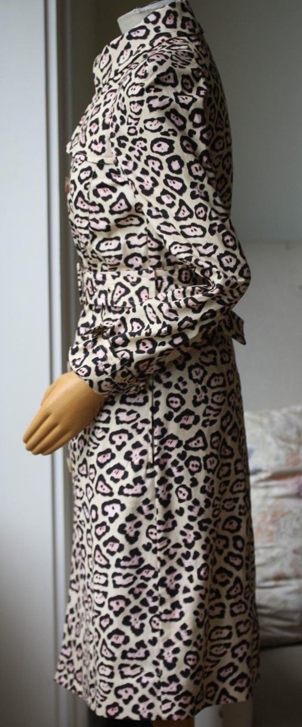 leopard trench coat