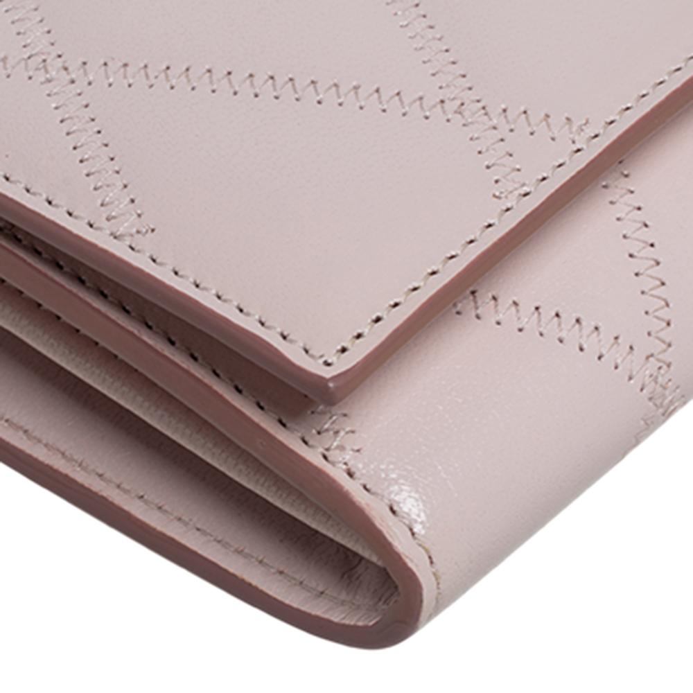 Women's Givenchy Pale Pink Leather GV3 Wallet On Chain