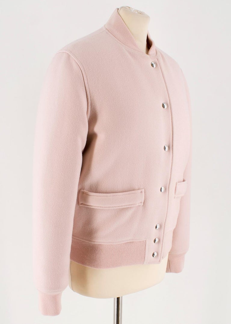 Givenchy Pale Pink Wool Bomber Jacket SIZE 34 at 1stDibs givenchy
