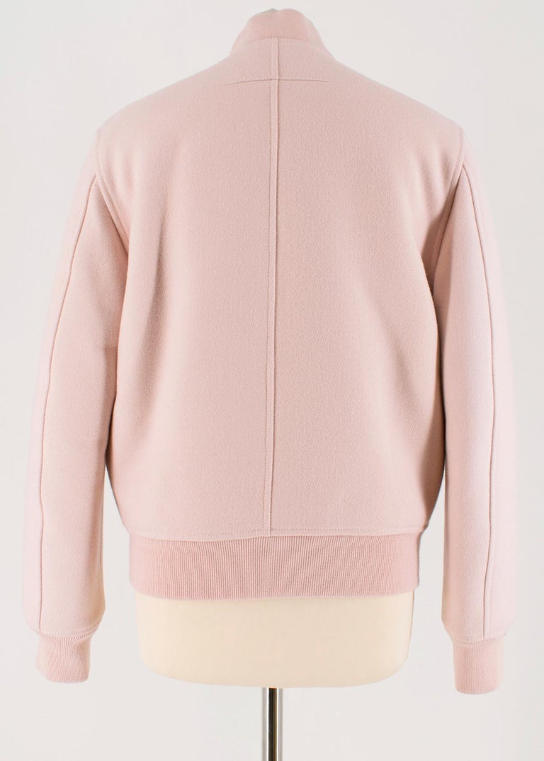 Givenchy Pale Pink Wool Bomber Jacket SIZE 34 at 1stDibs givenchy
