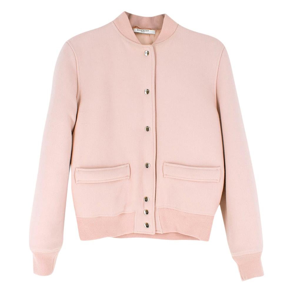 Givenchy Pale Pink Wool Bomber Jacket SIZE 34 at 1stDibs givenchy