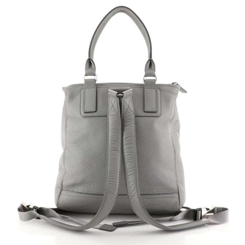 Gray Givenchy Pandora Backpack Leather