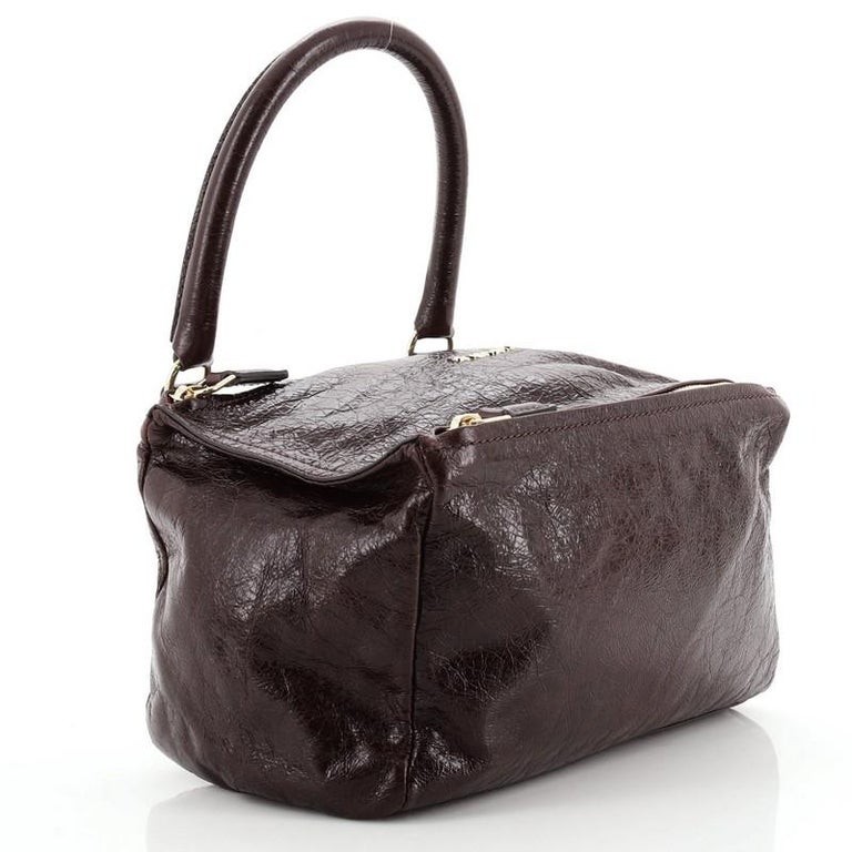 Black Givenchy Pandora Bag Crinkled Patent Small