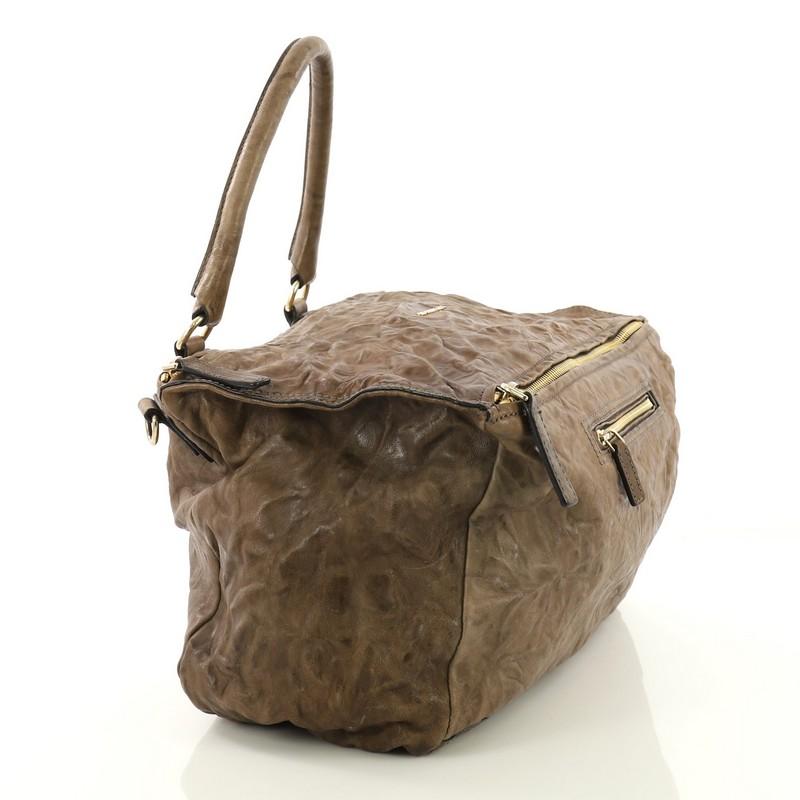 Brown Givenchy Pandora Bag Distressed Leather Large