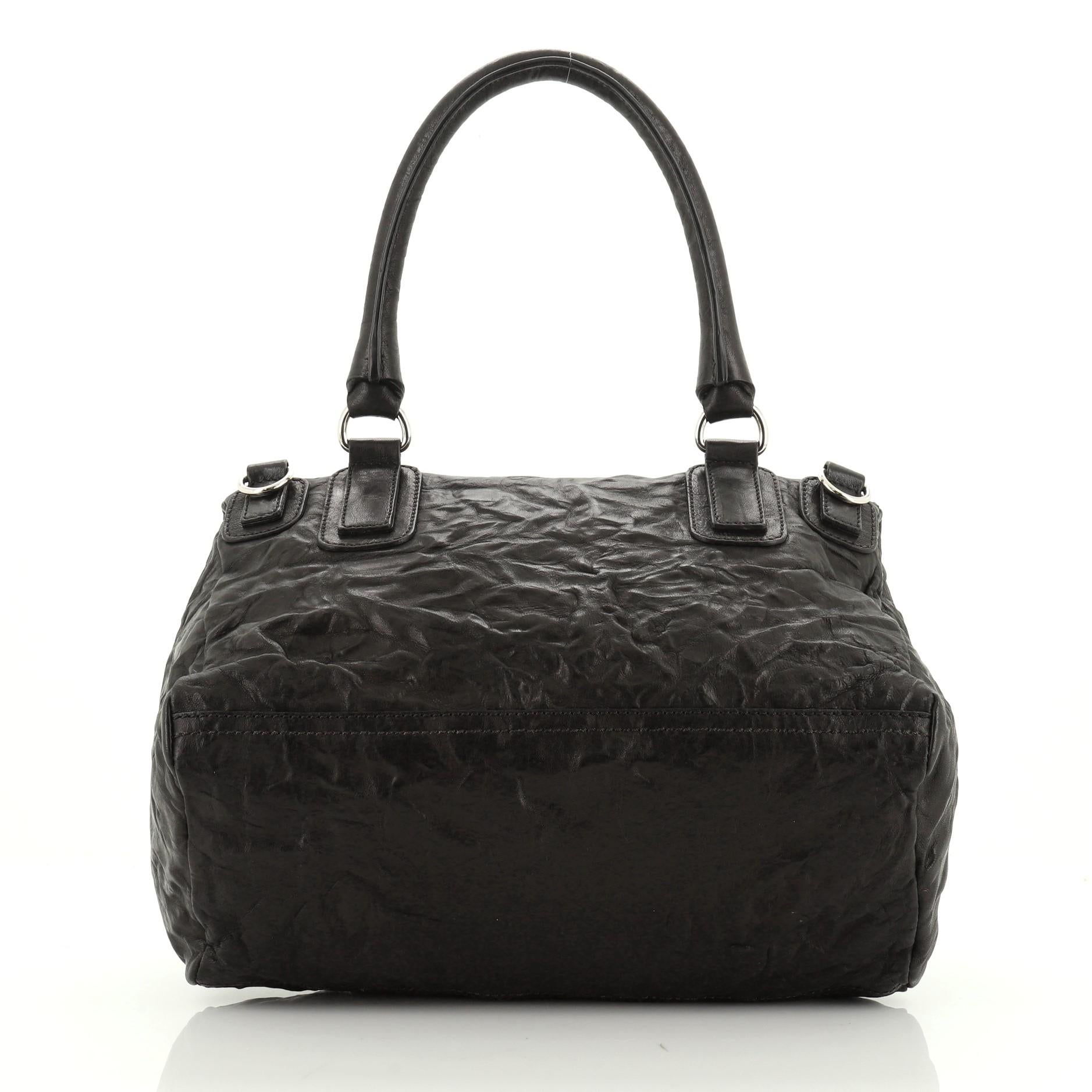 Black Givenchy Pandora Bag Distressed Leather Medium