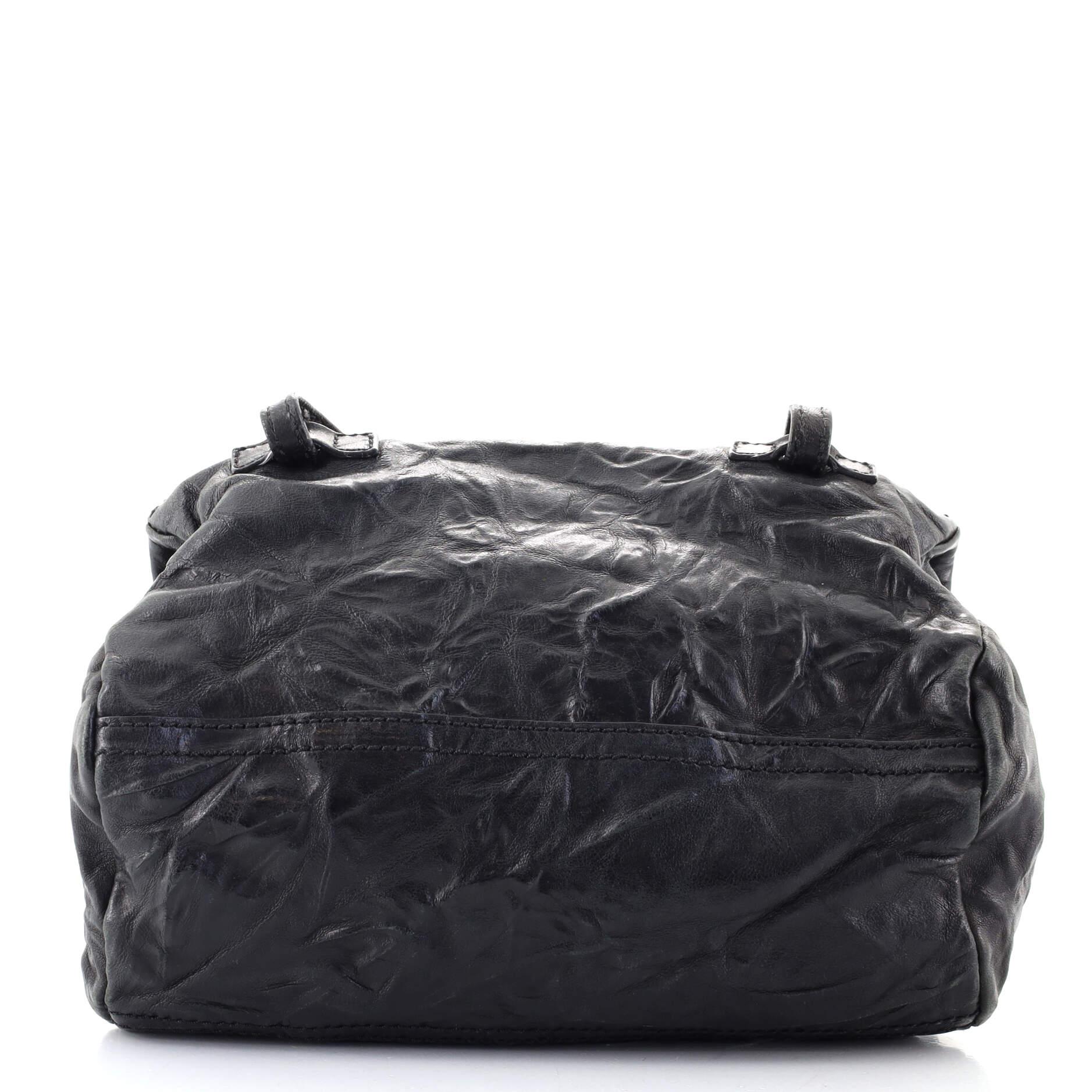 Black Givenchy Pandora Bag Distressed Leather Mini