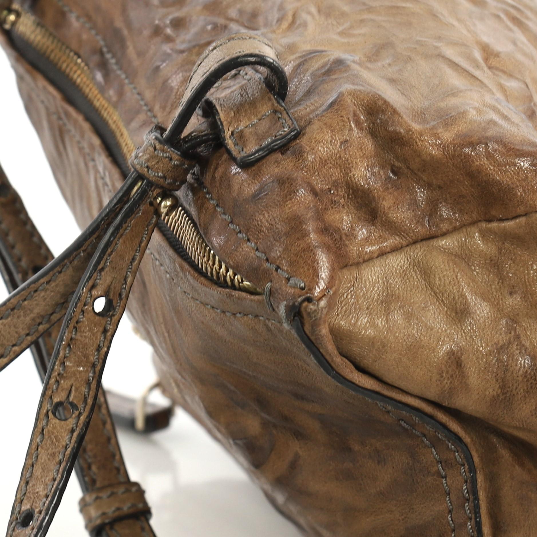 Brown Givenchy Pandora Bag Distressed Leather Mini