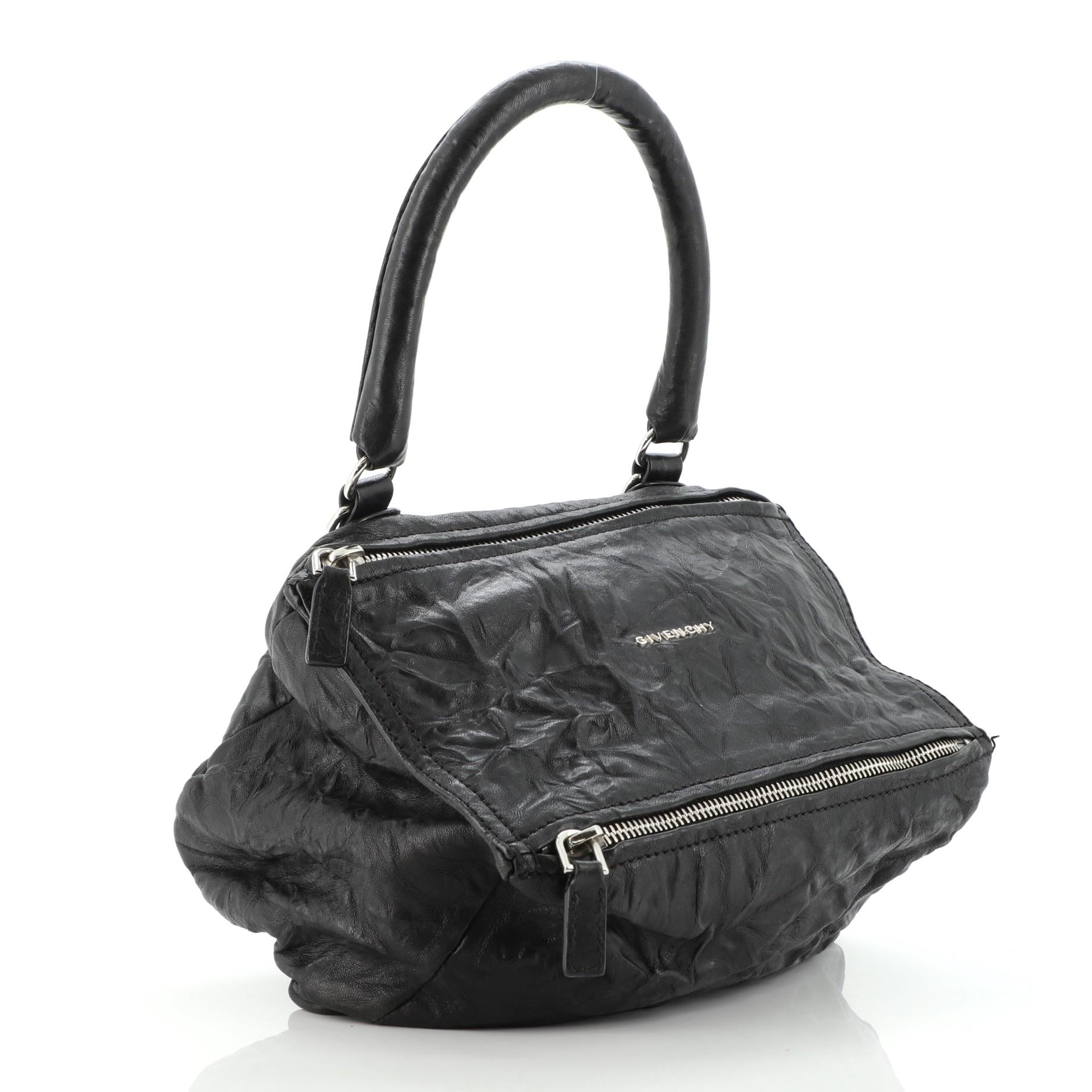 Black Givenchy Pandora Bag Distressed Leather Small