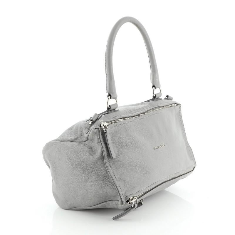 Gray Givenchy Pandora Bag Leather Medium
